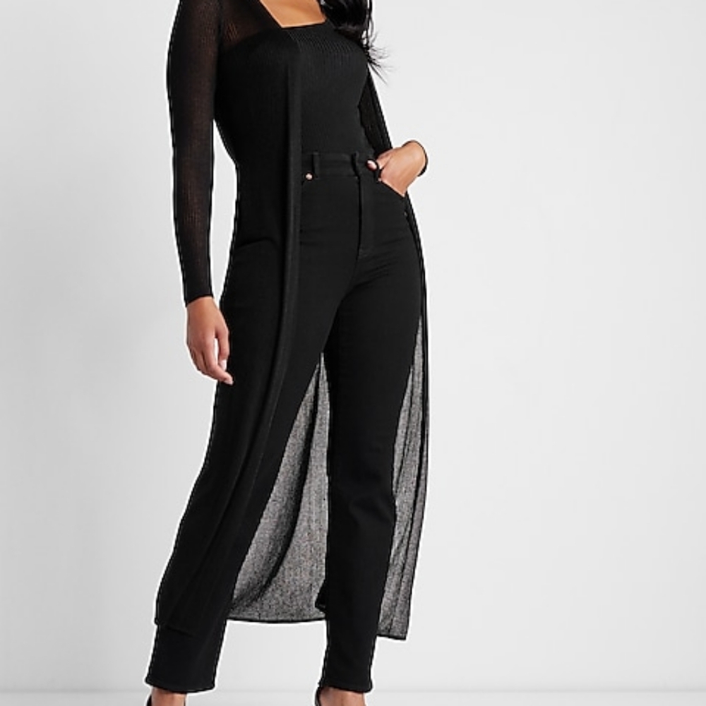 Express Sheer Duster Cardigan